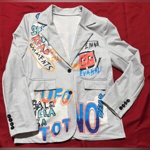 Vibrant Graphic Women's Blazer